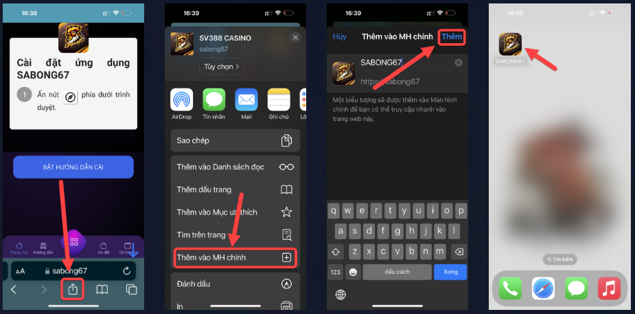 Hướng dẫn cách thao tác tải APP SABONG67