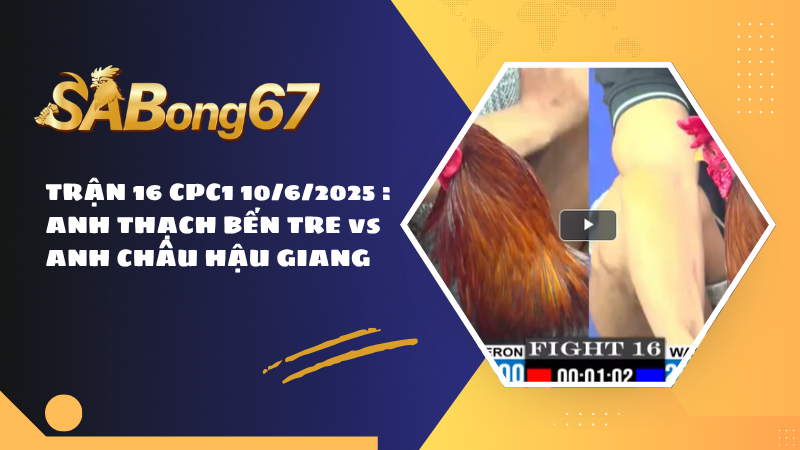 TRẬN 16 CPC1 10/6/2025 : ANH THẠCH BẾN TRE vs ANH CHÂU HẬU GIANG