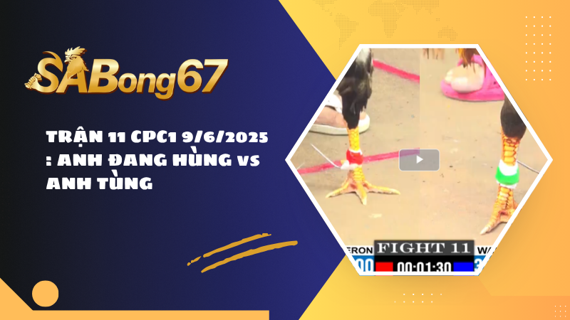 TRẬN 11 CPC1 9/6/2025 : ANH ĐANG HÙNG vs ANH TÙNG