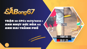 TRẬN 20 CPC3 10/6/2025 : ANH NHỰT ĐỨC HÒA vs ANH HAI THÀNH PHỐ