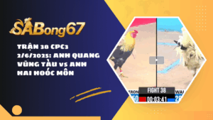 TRẬN 38 CPC3 2/6/2025 : ANH QUANG VŨNG TÀU vs ANH HAI HOÓC MÔN