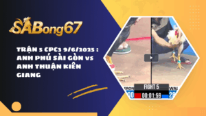 TRẬN 5 CPC3 9/6/2025 : ANH PHÚ SÀI GÒN vs ANH THUẬN KIÊN GIANG